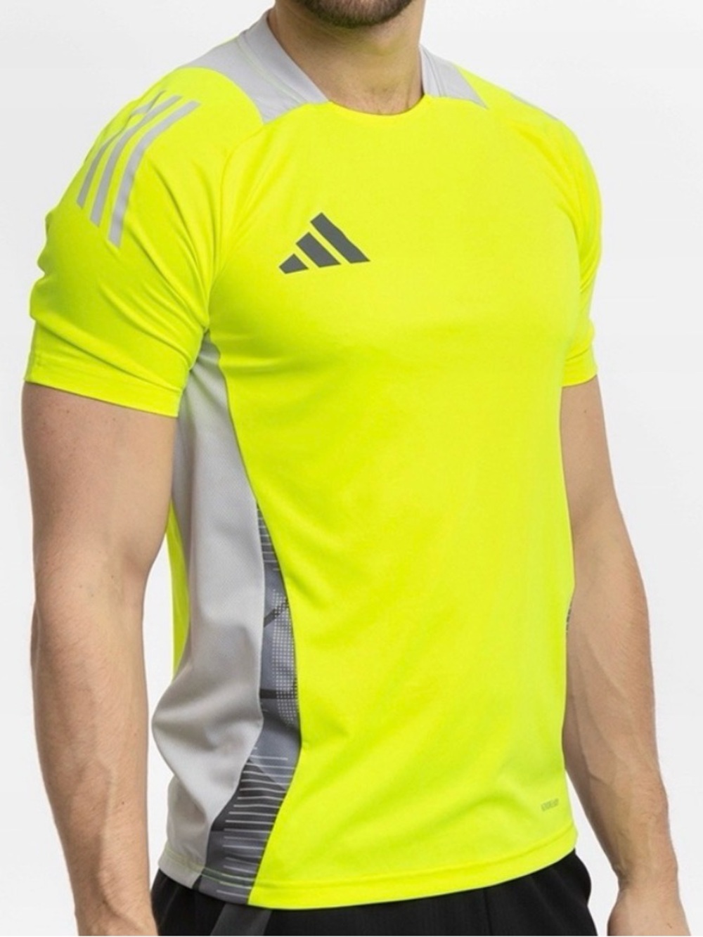 Adidas Tiro 24 Competition Training Jersey Solar Yellow Grey Men's Size L. NWT